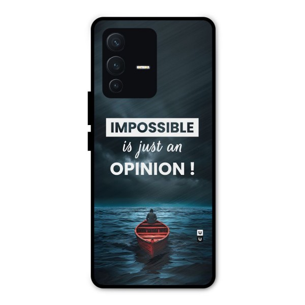 Just An Opinion Metal Back Case for Vivo V23 Pro