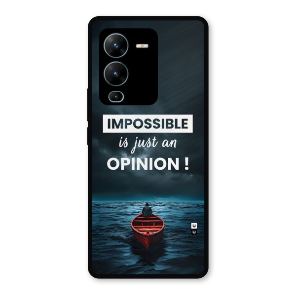 Just An Opinion Metal Back Case for Vivo V25 Pro