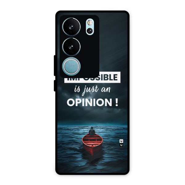 Just An Opinion Metal Back Case for Vivo V29 Pro