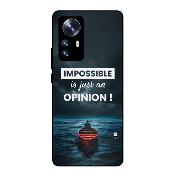 Just An Opinion Metal Back Case for Xiaomi 12 Pro