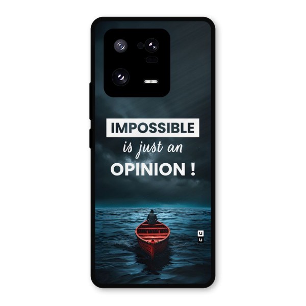 Just An Opinion Metal Back Case for Xiaomi 13 Pro