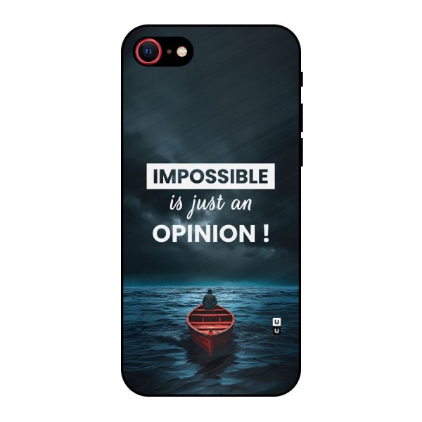 Just An Opinion Metal Back Case for iPhone 8
