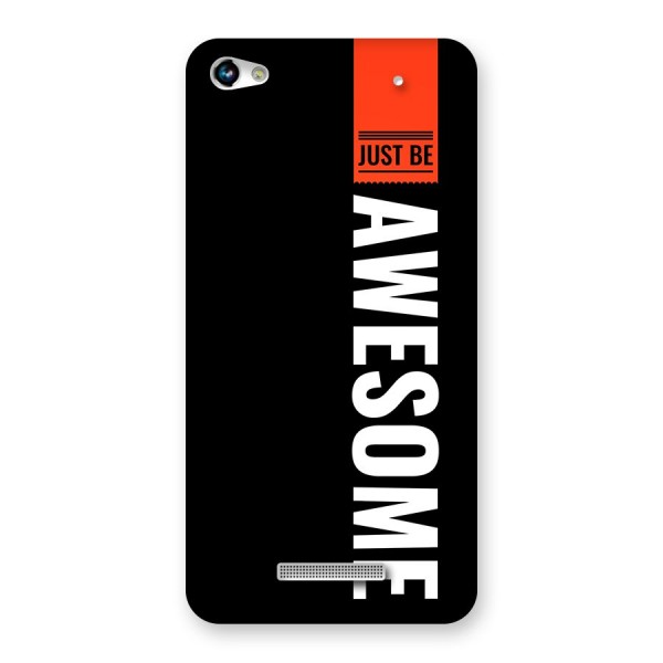 Just Be Awesome Back Case for Canvas Hue 2 A316