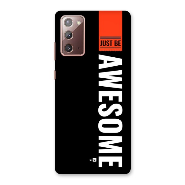 Just Be Awesome Back Case for Galaxy Note 20