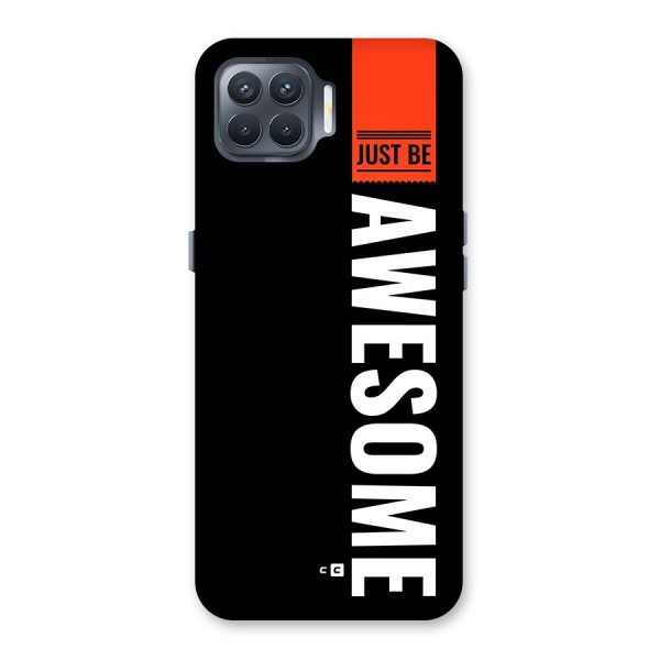 Just Be Awesome Back Case for Oppo F17 Pro