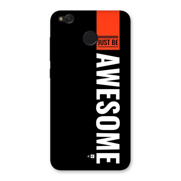 Just Be Awesome Back Case for Redmi 4