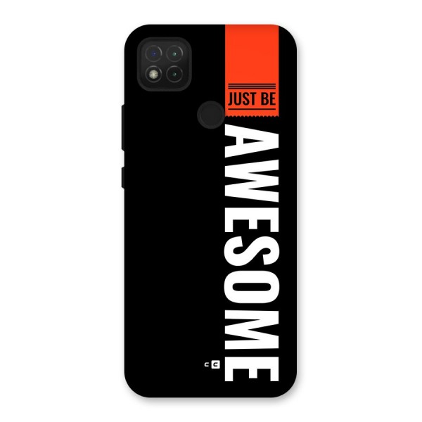 Just Be Awesome Back Case for Redmi 9