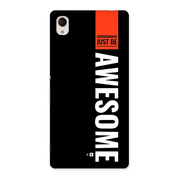 Just Be Awesome Back Case for Xperia M4