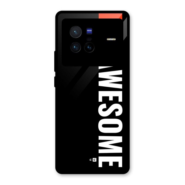 Just Be Awesome Glass Back Case for Vivo X80