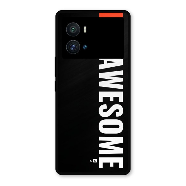 Just Be Awesome Metal Back Case for iQOO 9 Pro