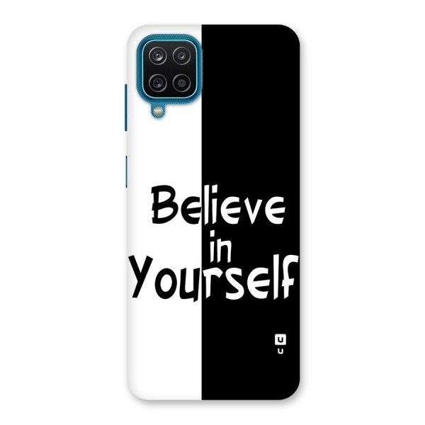 Just Believe Yourself Back Case for Galaxy F12