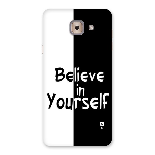 Just Believe Yourself Back Case for Galaxy J7 Max