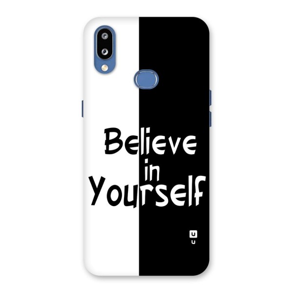 Just Believe Yourself Back Case for Galaxy M01s