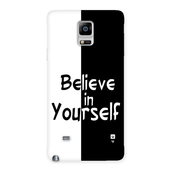 Just Believe Yourself Back Case for Galaxy Note 4