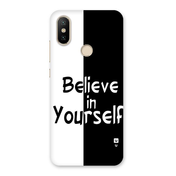 Just Believe Yourself Back Case for Mi A2