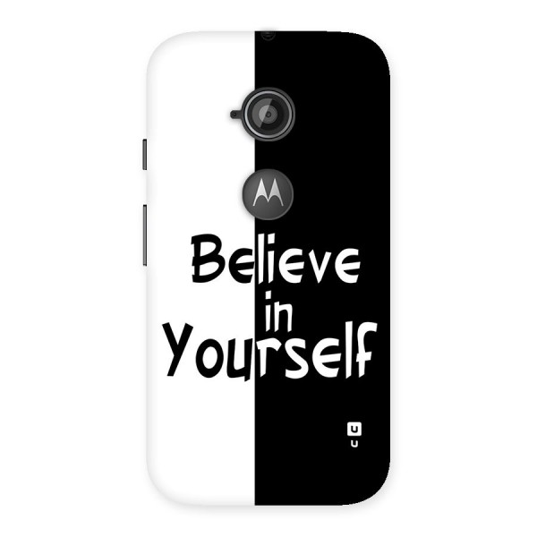 Just Believe Yourself Back Case for Moto E 2nd Gen