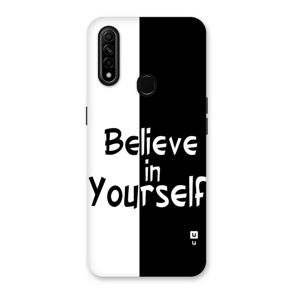 Just Believe Yourself Back Case for Oppo A31