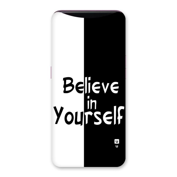 Just Believe Yourself Back Case for Oppo Find X