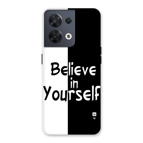 Just Believe Yourself Back Case for Oppo Reno8 5G