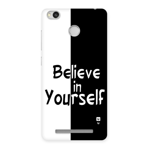 Just Believe Yourself Back Case for Redmi 3S Prime