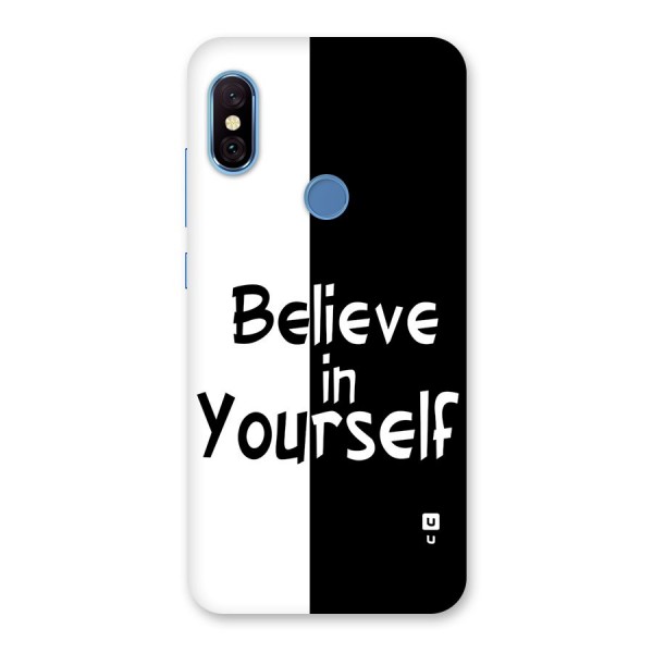 Just Believe Yourself Back Case for Redmi Note 6 Pro