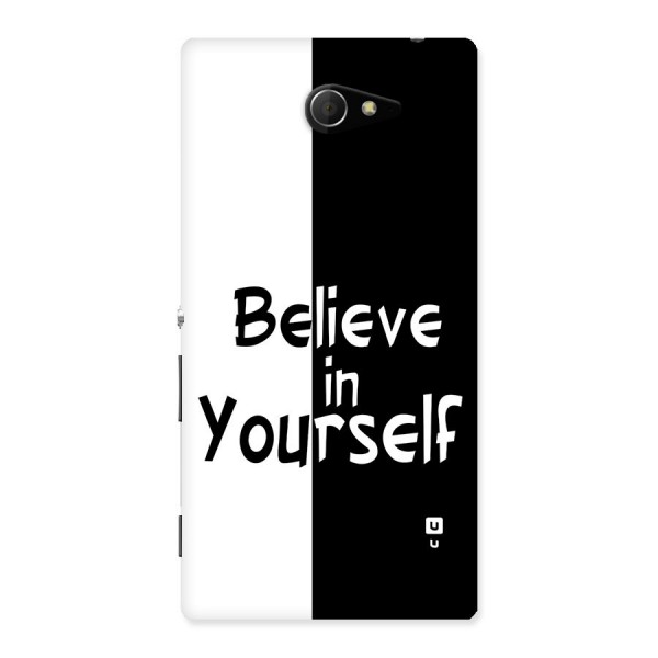 Just Believe Yourself Back Case for Xperia M2