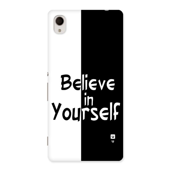 Just Believe Yourself Back Case for Xperia M4 Aqua