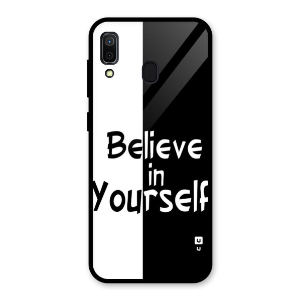 Just Believe Yourself Glass Back Case for Galaxy A30