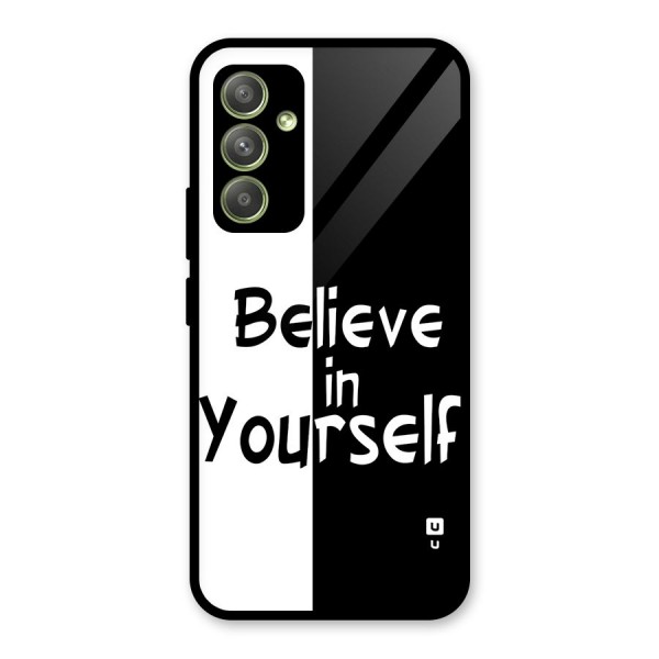 Just Believe Yourself Glass Back Case for Galaxy A54