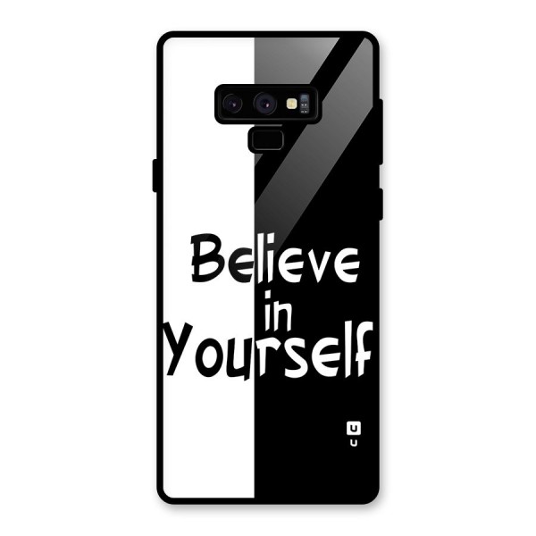 Just Believe Yourself Glass Back Case for Galaxy Note 9