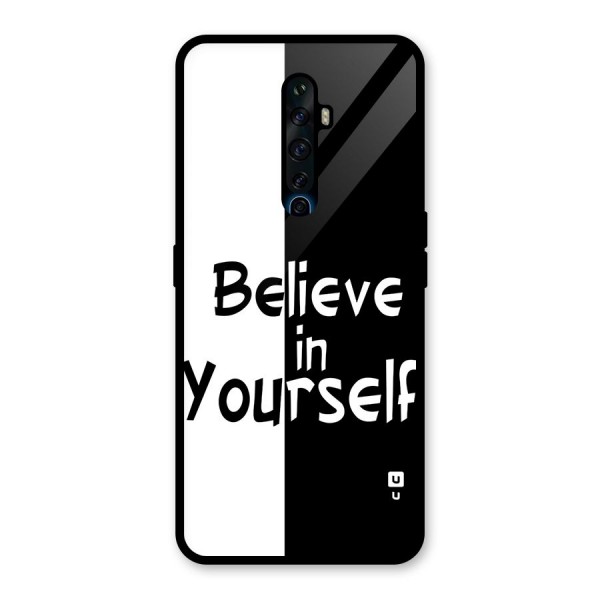 Just Believe Yourself Glass Back Case for Oppo Reno2 Z