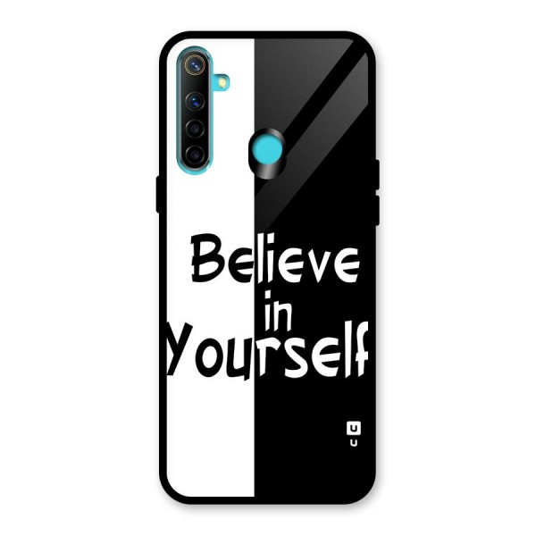 Just Believe Yourself Glass Back Case for Realme 5