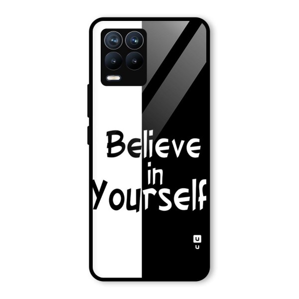 Just Believe Yourself Glass Back Case for Realme 8