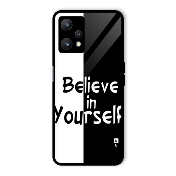 Just Believe Yourself Glass Back Case for Realme 9 Pro 5G