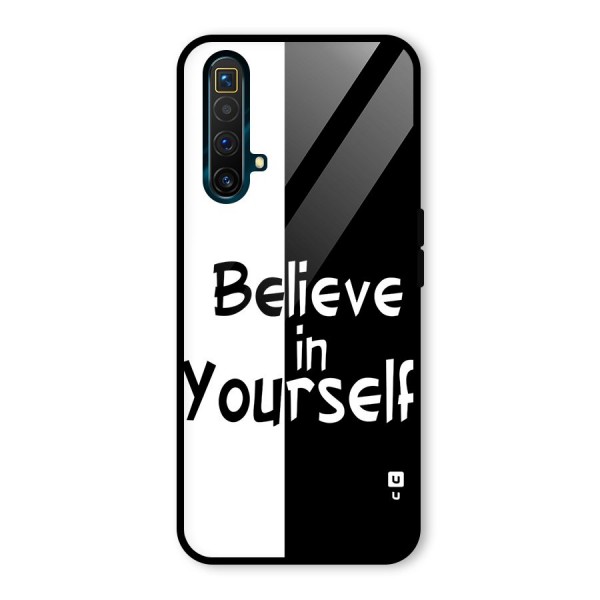 Just Believe Yourself Glass Back Case for Realme X3 SuperZoom