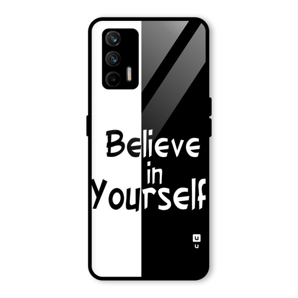 Just Believe Yourself Glass Back Case for Realme X7 Max