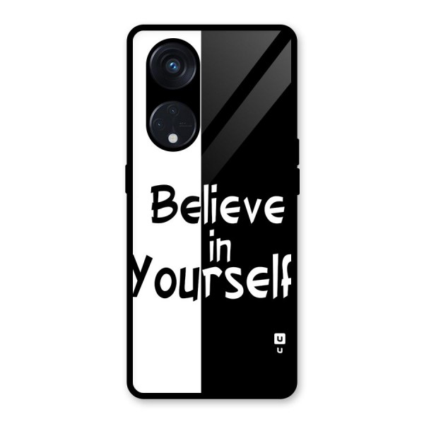 Just Believe Yourself Glass Back Case for Reno8 T 5G