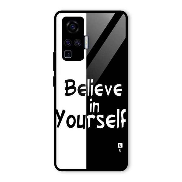 Just Believe Yourself Glass Back Case for Vivo X50 Pro