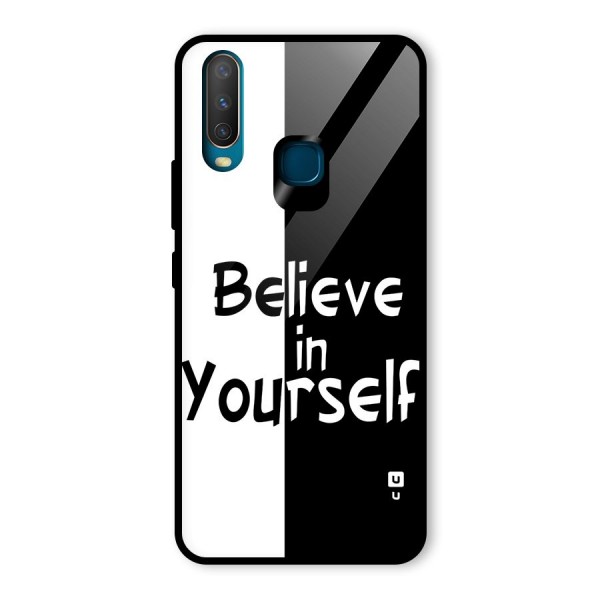 Just Believe Yourself Glass Back Case for Vivo Y12