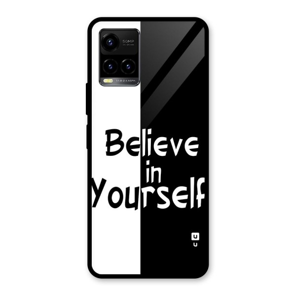 Just Believe Yourself Glass Back Case for Vivo Y21T