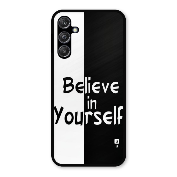 Just Believe Yourself Metal Back Case for Galaxy M34 5G