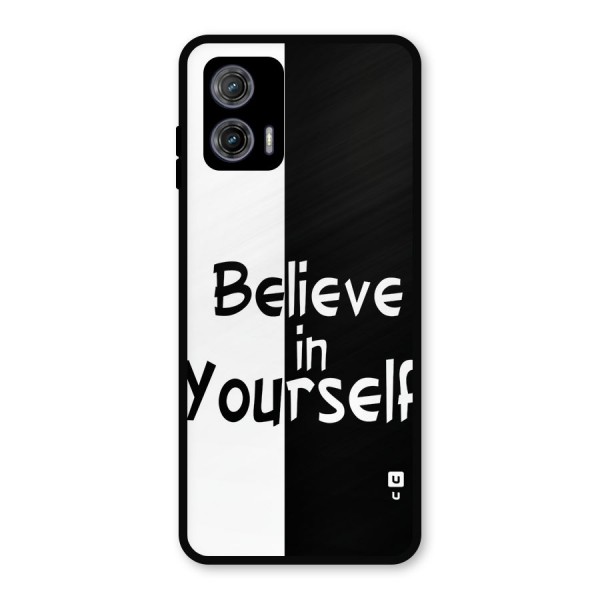 Just Believe Yourself Metal Back Case for Moto G73