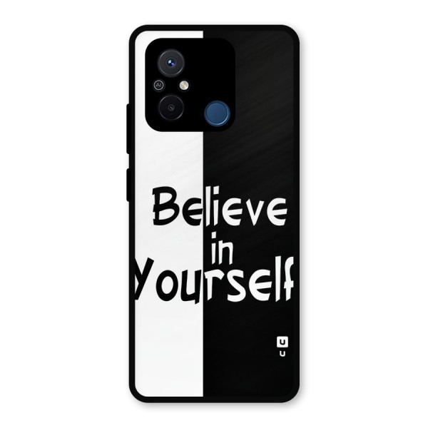 Just Believe Yourself Metal Back Case for Poco C55