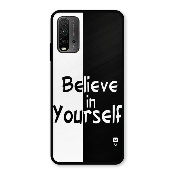 Just Believe Yourself Metal Back Case for Redmi 9 Power