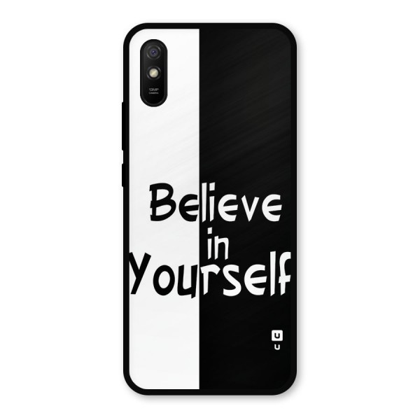 Just Believe Yourself Metal Back Case for Redmi 9i