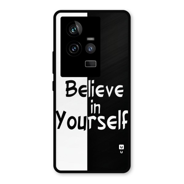 Just Believe Yourself Metal Back Case for iQOO 11 5G