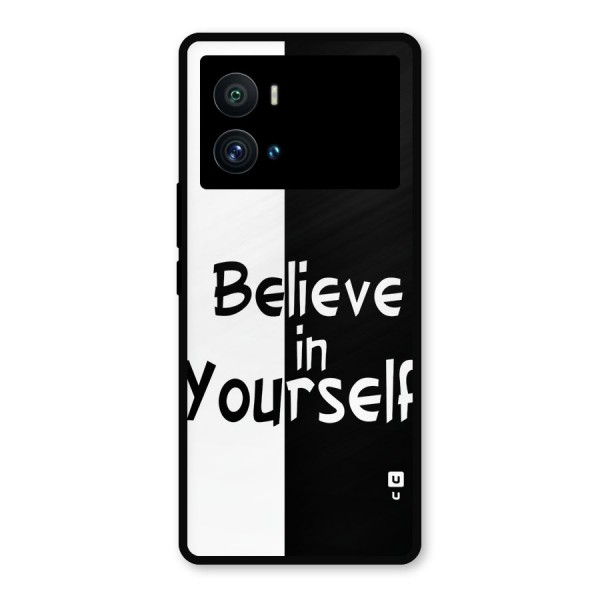 Just Believe Yourself Metal Back Case for iQOO 9 Pro