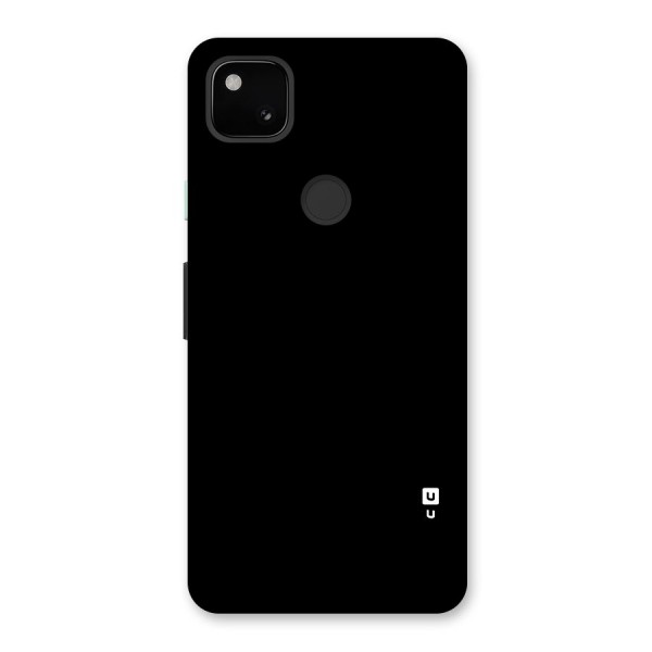 Just Black Glass Back Case for Google Pixel 4a