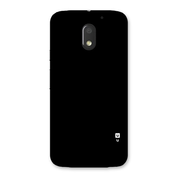 Just Black Back Case for Moto E3 Power