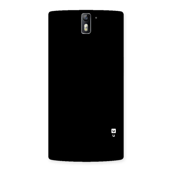 Just Black Back Case for One Plus One